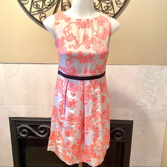 Loft Women’s Sleeveless Damask Classic Dress 0P - Picture 1 of 16